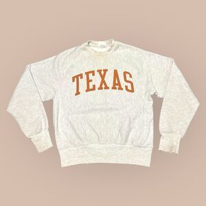 VTG Y2K Champion Reverse Weave University Of Texas Longhorns Crewneck Sweatshirt